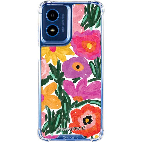 Bouffants and Broken Hearts Painterly Garden Moto G 5G (2024) Clear Case